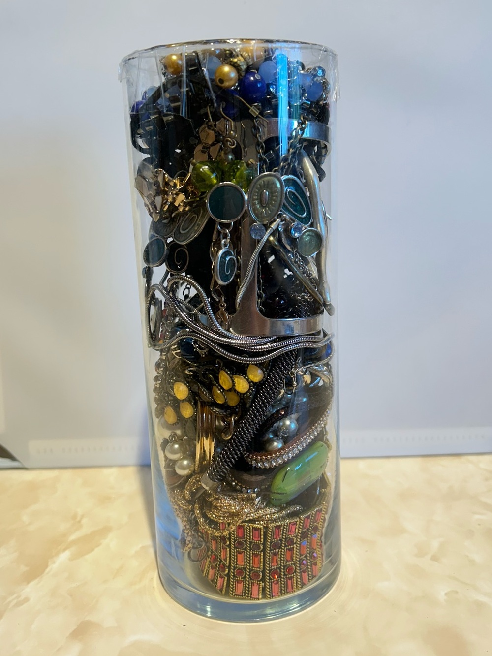 Mystery Jewelry Jar ( Tall ) Statement Bracelets, Pendants